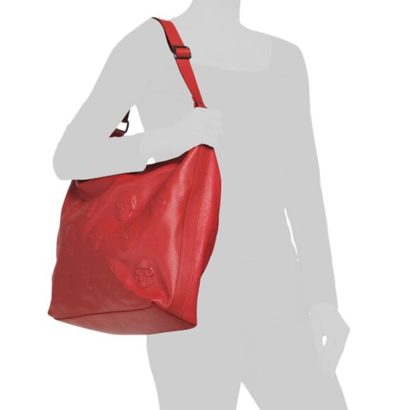 IO PELLE Made In Italy Leather Multi Skull Hobo - Picture 5 of 5